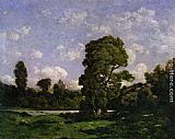Henri-Joseph Harpignies Ruins of the castle of Penhoet painting